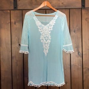 Turquoise cover-up light weight
